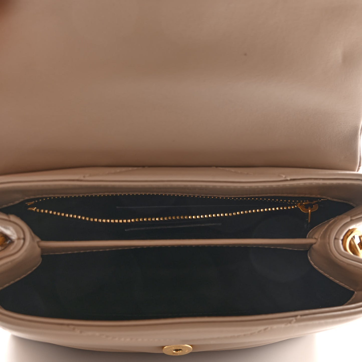 Calfskin Y Quilted Monogram Toy Loulou Crossbody Bag Dark Beige