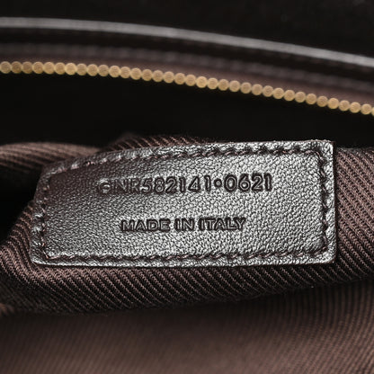 Saint Laurent Canvas Smooth Calfskin Le Monogramme 72H Duffle Chestnut 6 of 12