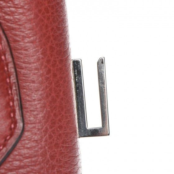 Hermes Taurillon Clemence Birkin 30 Rouge H 20 of 27