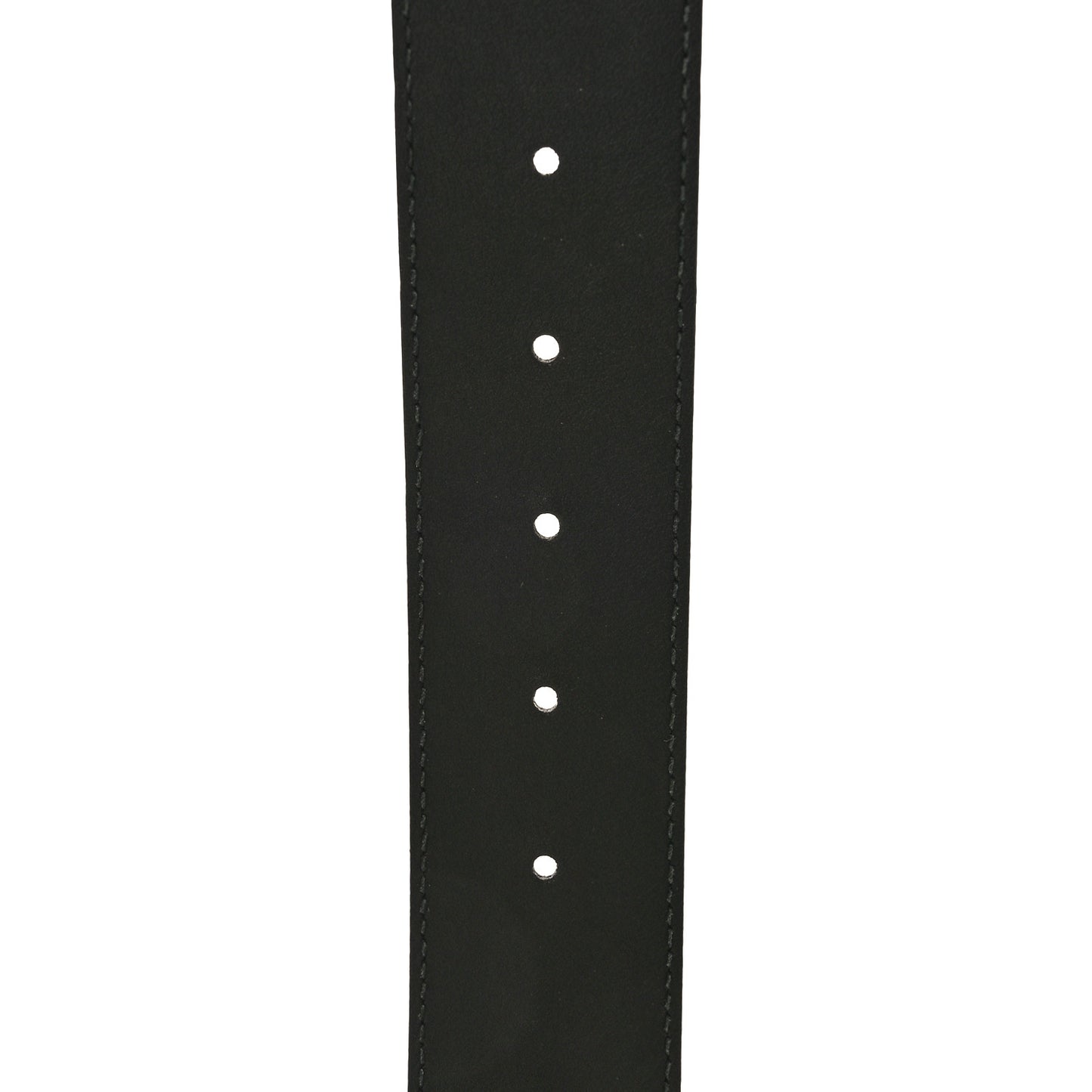 Textured Dollar Calfskin Double G 40mm Belt 105 42 Black