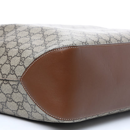 Gucci GG Supreme Monogram Large Linea A Hobo Light Brown 7 of 9