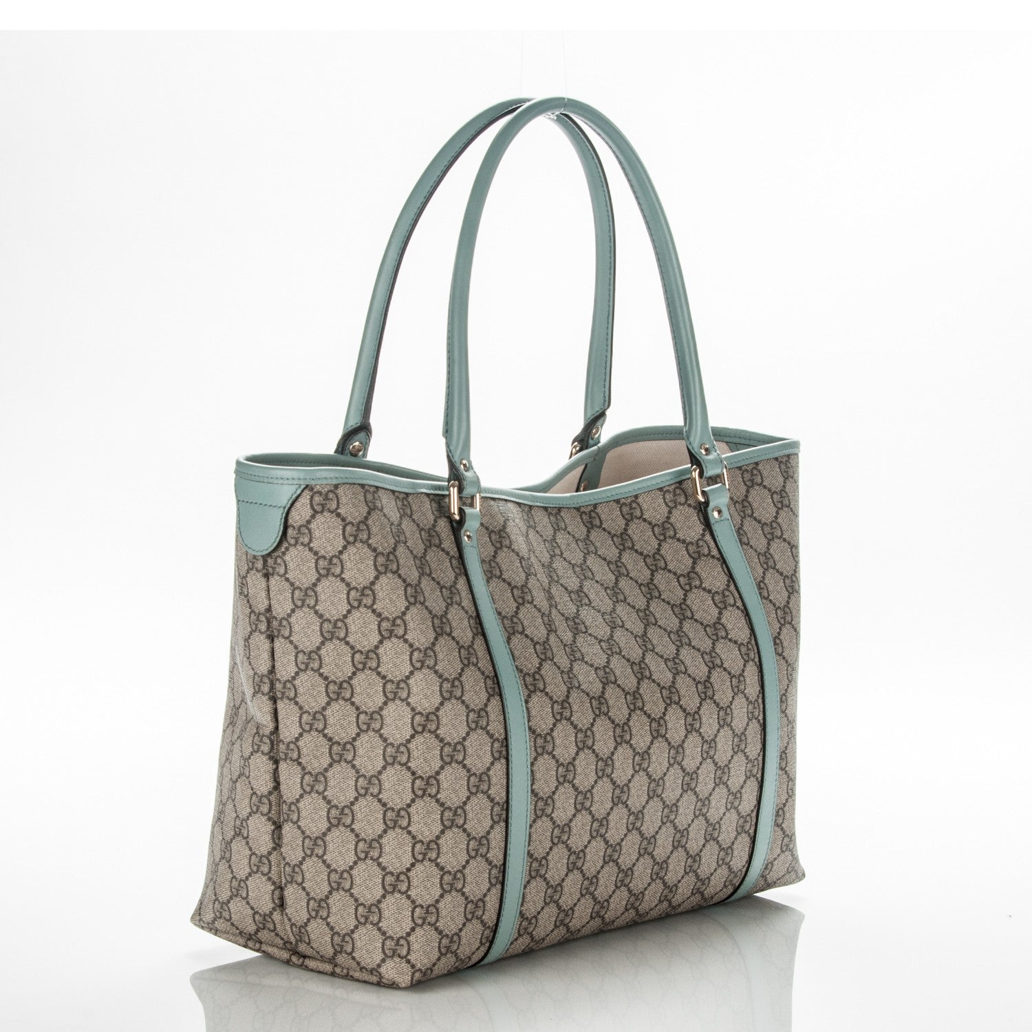 Gucci GG Plus Monogram Medium Joy Tote Light Blue 3 of 7
