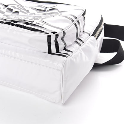 Chanel Vinyl La Pausa Bay Backpack White 9 of 9