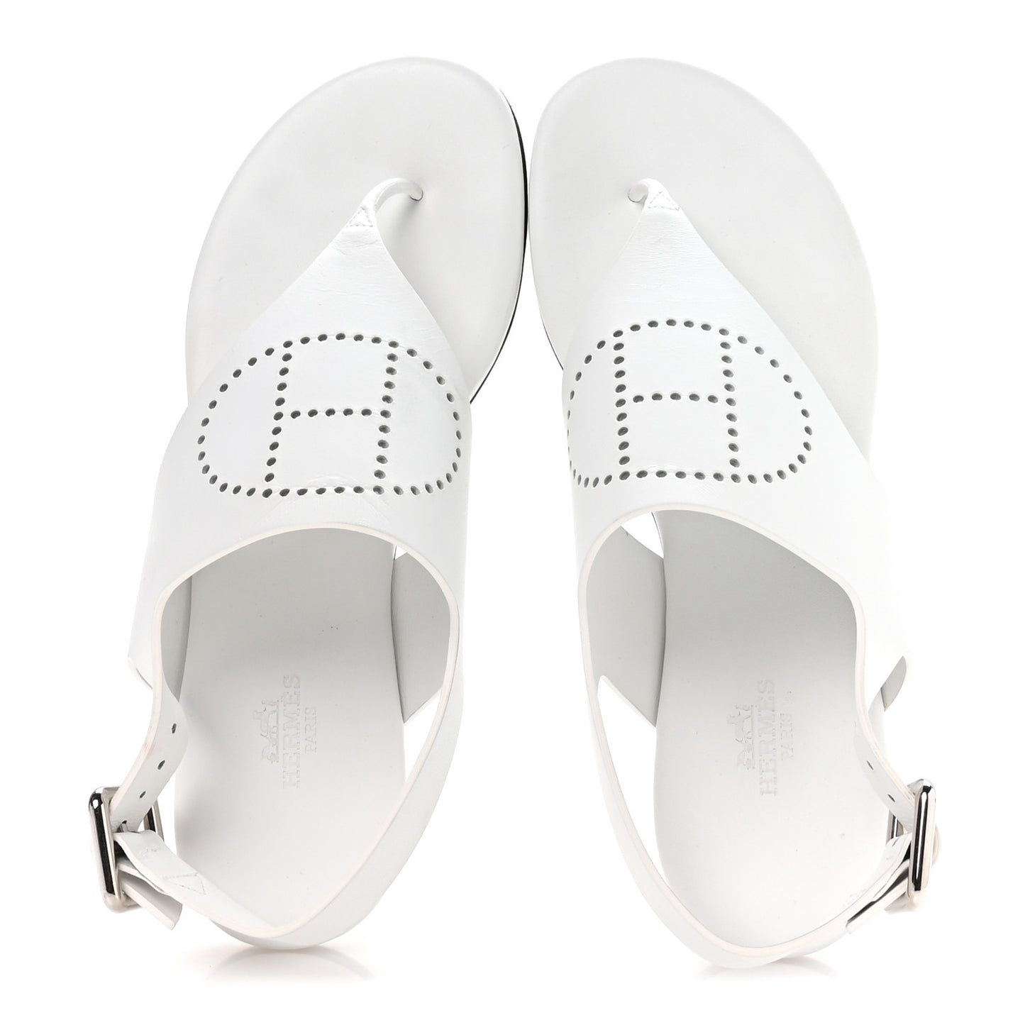 Calfskin Kola Sandals 37 White