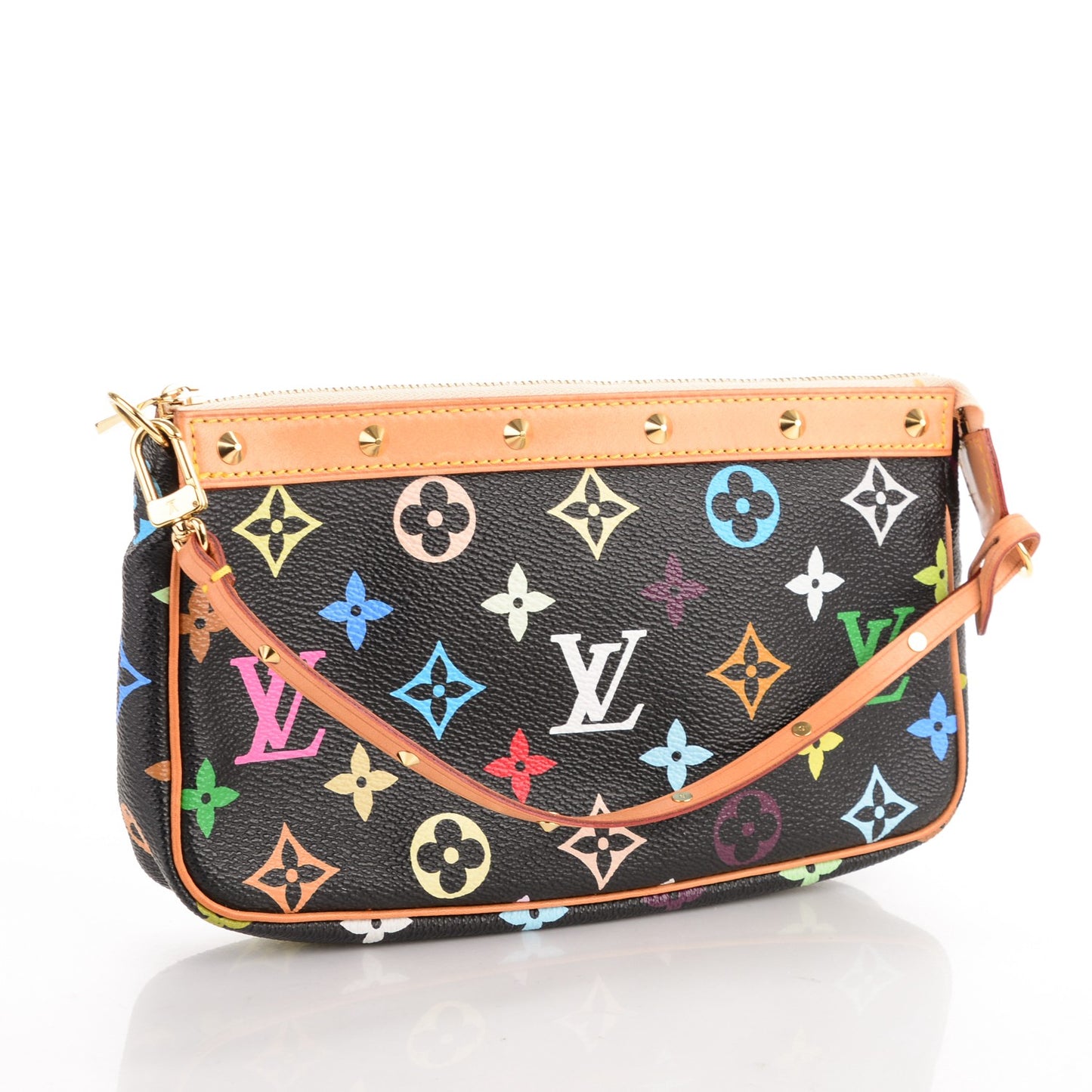 Monogram Multicolor Pochette Accessories Black