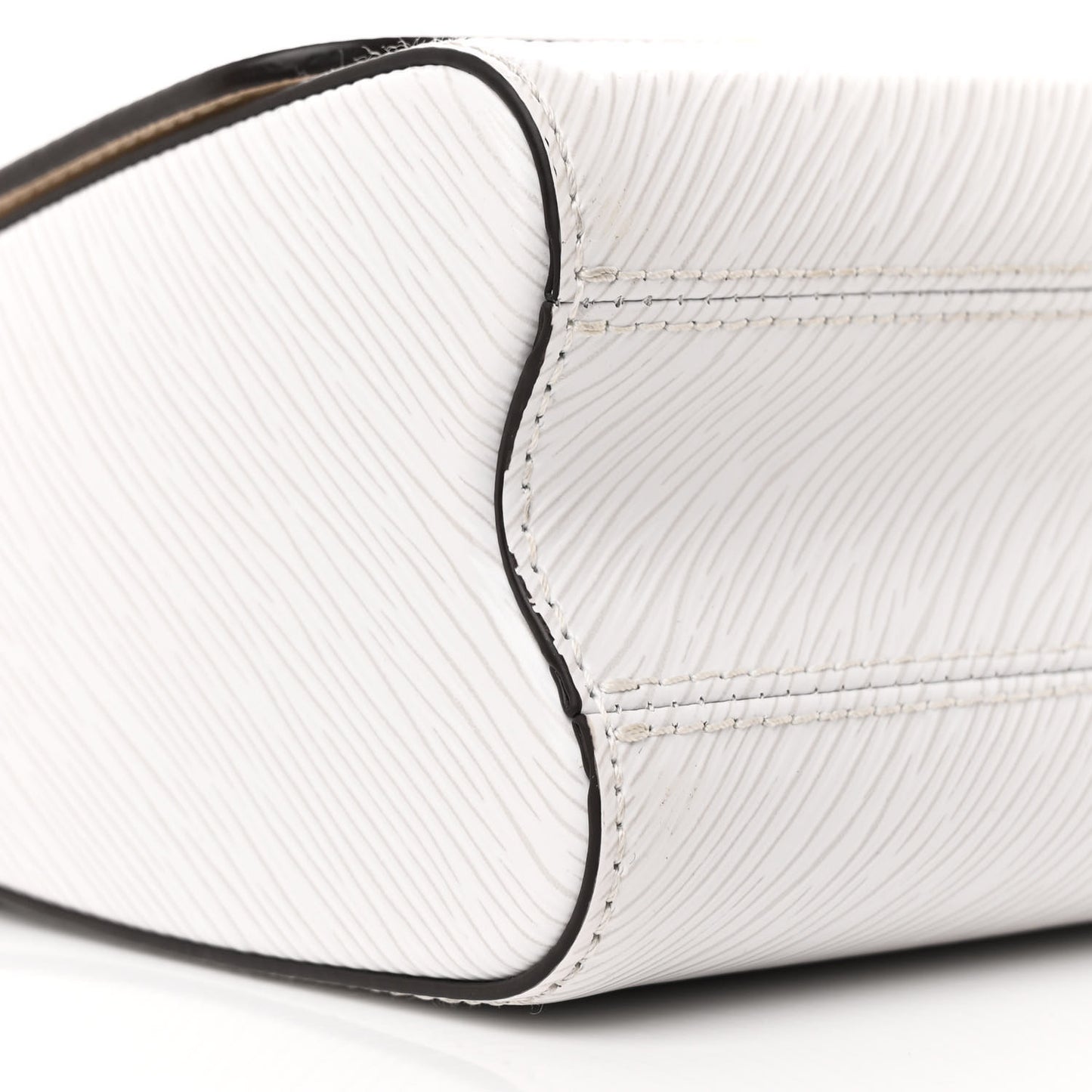Epi Twist Shoulder Bag MM White Pink