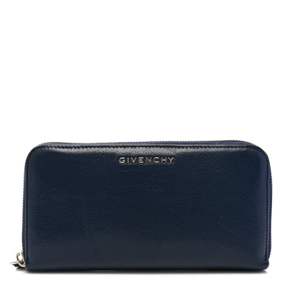 Givenchy Sugar Goatskin Pandora Zip Around Wallet Night Blue 1 of 11