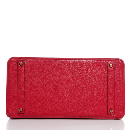 Hermes Ardennes Birkin 40 Rouge Vif 6 of 28