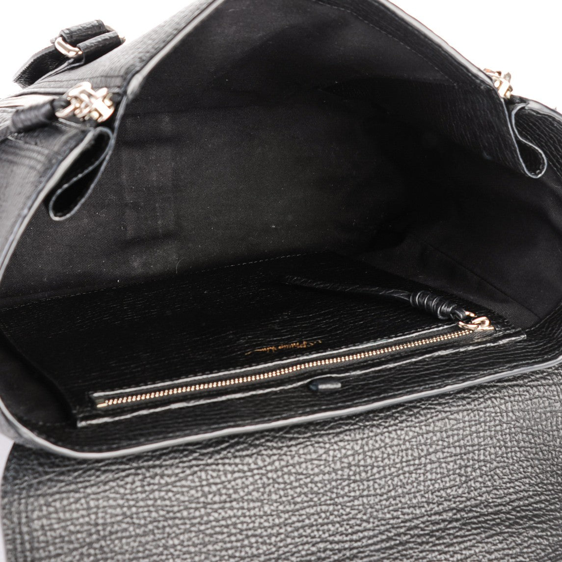 3.1 Textured Calfskin Medium Pashli Satchel Black