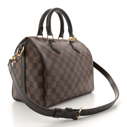 Louis Vuitton Damier Ebene Speedy Bandouliere 25 3 of 9