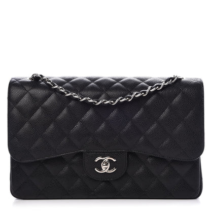 Chanel Caviar Quilted Jumbo Double Flap Black 1 of 8
