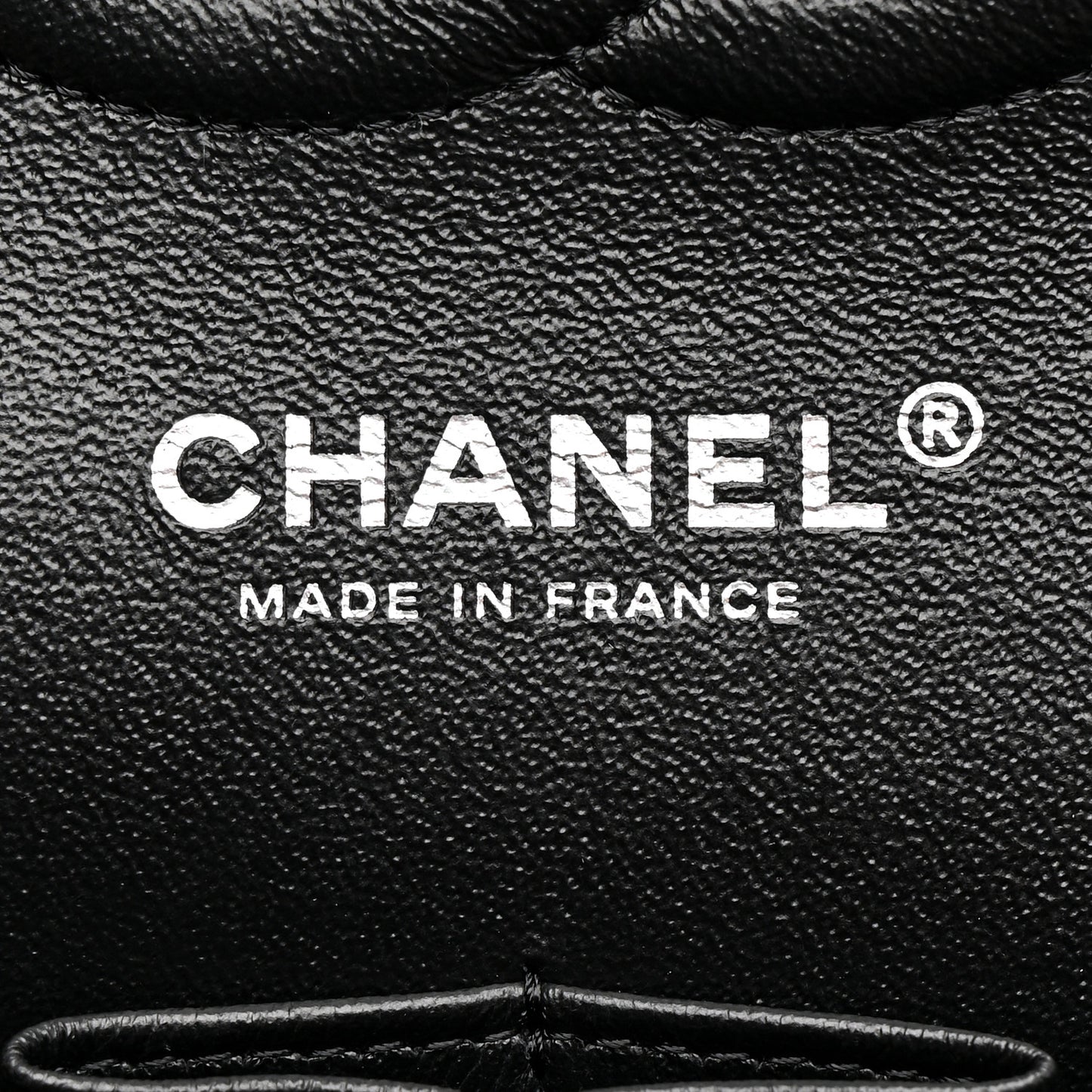 Velvet Crystal Medium Double Flap Black