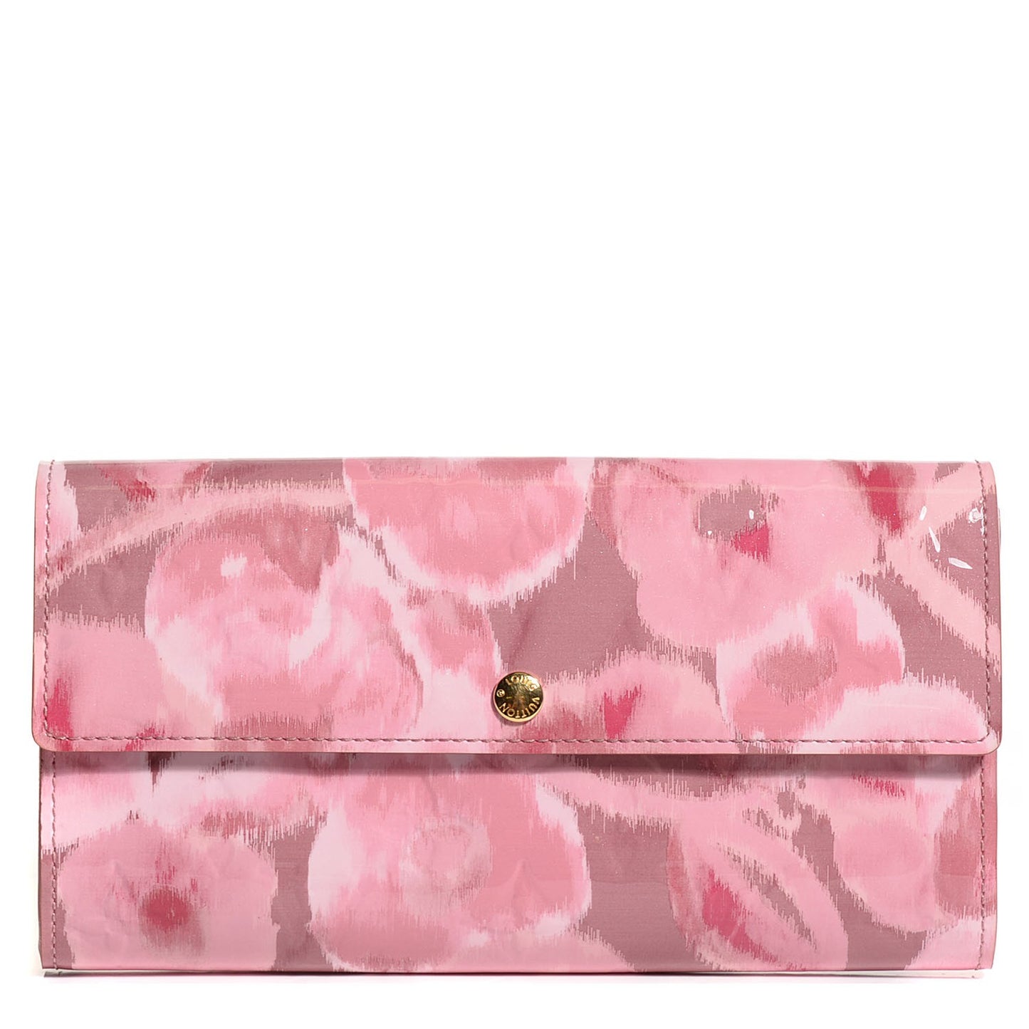 Vernis Ikat Sarah Wallet Rose Velours
