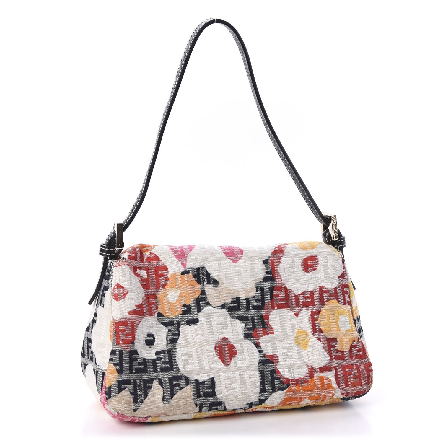 Fendi Zucchino Vitello Floral Mini Forever Mini Mama Baguette Beige Multicolor 2 of 10