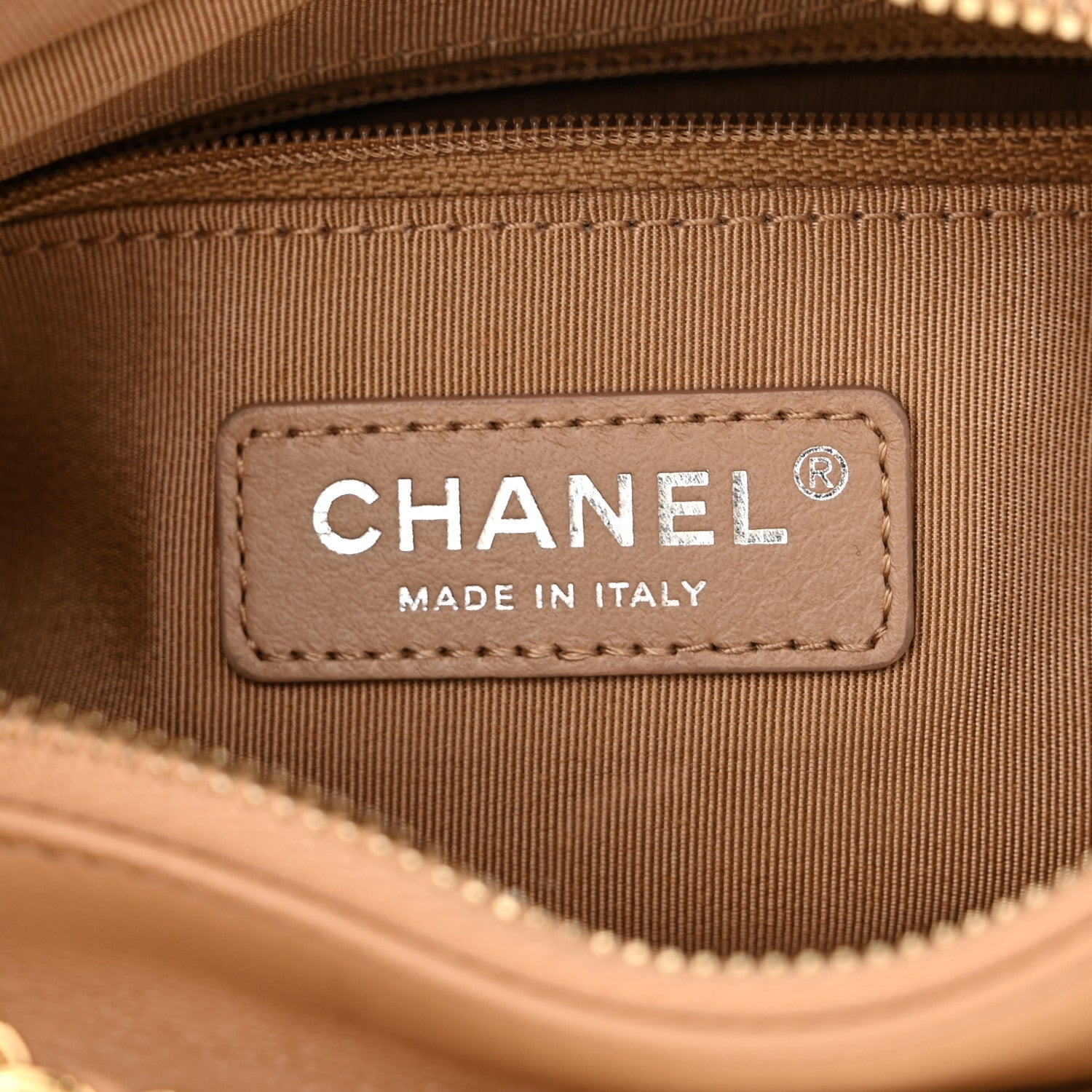 Chanel Aged Calfskin Chevron Quilted Small Gabrielle Hobo Beige 6 of 10