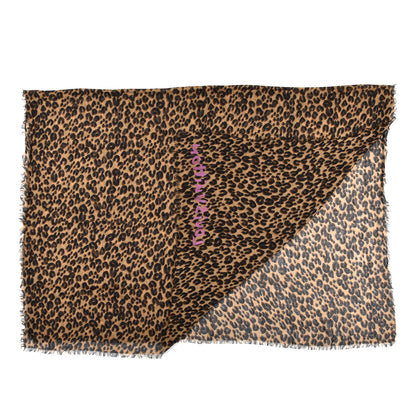 Louis Vuitton Cashmere Silk Leopard Etole Stole Marron 2 of 4