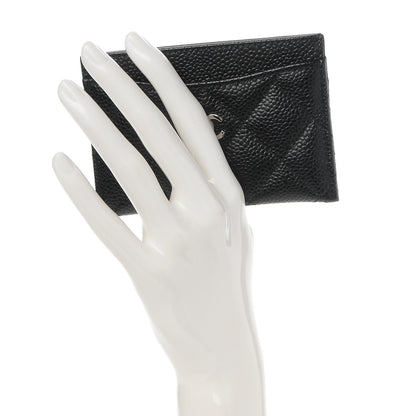 Chanel Caviar Quilted Card Holder Black 2 of 9