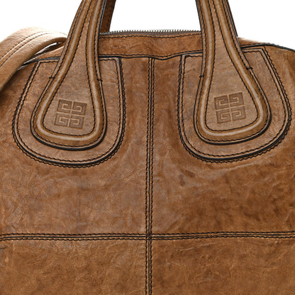 Givenchy Crackled Calfskin Medium Nightingale Light Brown 7 of 15