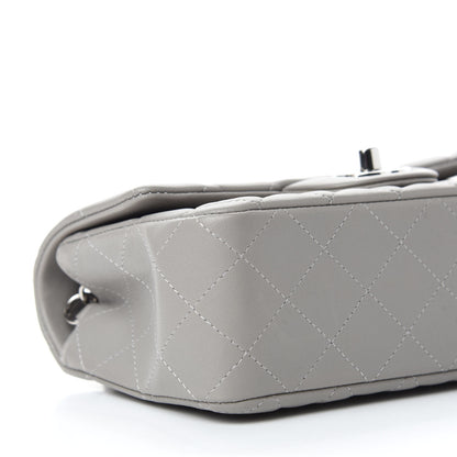 Chanel Lambskin Quilted Mini Rectangular Flap Grey 6 of 11