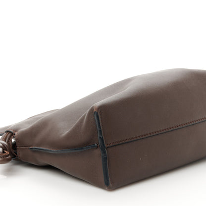Loewe Calfskin Mini Flamenco Knot Clutch Chocolate 10 of 12