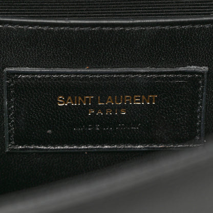 Saint Laurent Grain De Poudre Monogram Cassandre Clutch Black 6 of 7