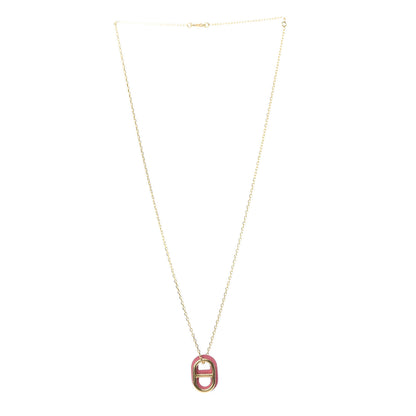 Hermes Swift O'Maillon Pendant Necklace Rose Azalee 3 of 6