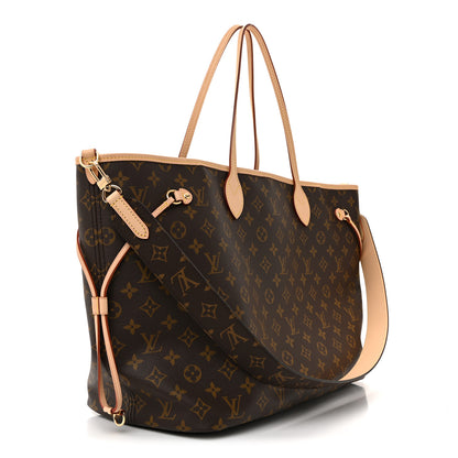 Louis Vuitton Monogram Stamped Inside Out Neverfull Bandouliere GM Beige 3 of 12