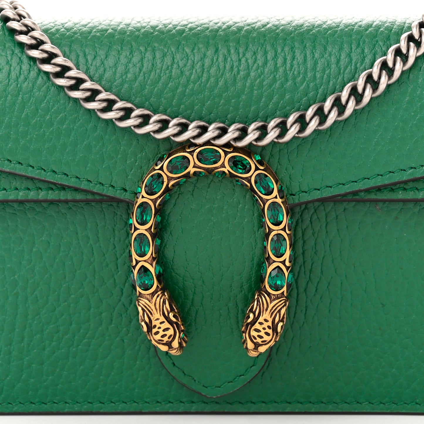 Calfskin Super Mini Dionysus Shoulder Bag Emerald