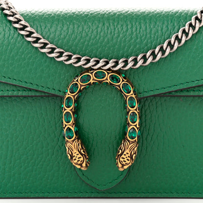 Gucci Calfskin Super Mini Dionysus Shoulder Bag Emerald 7 of 10