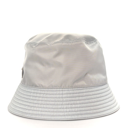 Prada Re-Nylon Metal Triangle Logo Womens Bucket Hat M Fiordaliso 4 of 7