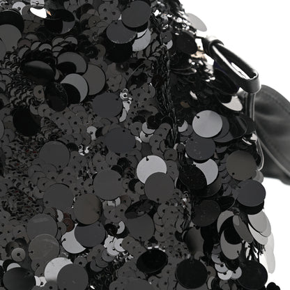 Prada Paillettes Vitello Signaux Bag Black 13 of 17