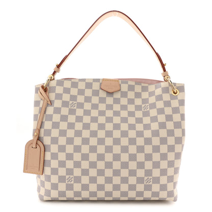Louis Vuitton Damier Azur Graceful PM Rose Ballerine 1 of 9