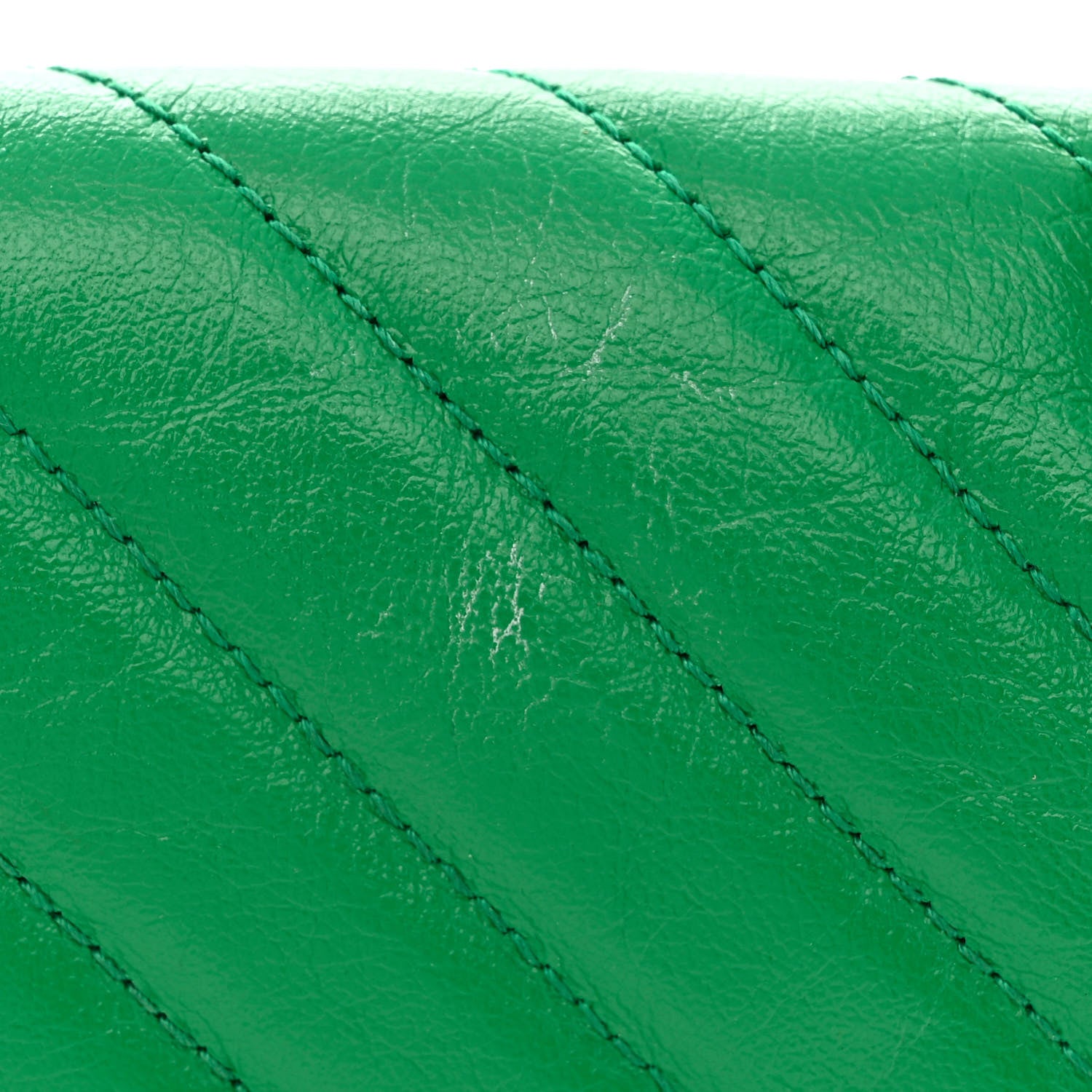 Gucci Azalea Calfskin Enamel Matelasse Diagonal Small Torchon GG Marmont Shoulder Bag New Shamarock Emerald 12 of 13