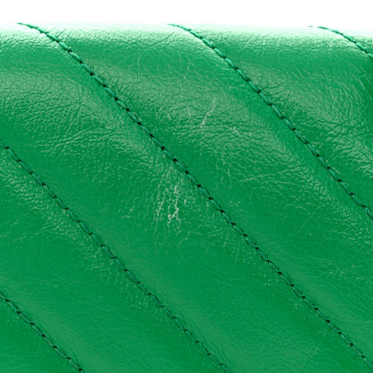 Gucci Azalea Calfskin Enamel Matelasse Diagonal Small Torchon GG Marmont Shoulder Bag New Shamarock Emerald 12 of 13