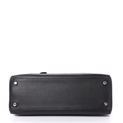 Hermes Swift Grain d'H Ghillies Kelly 32 Black 7 of 36