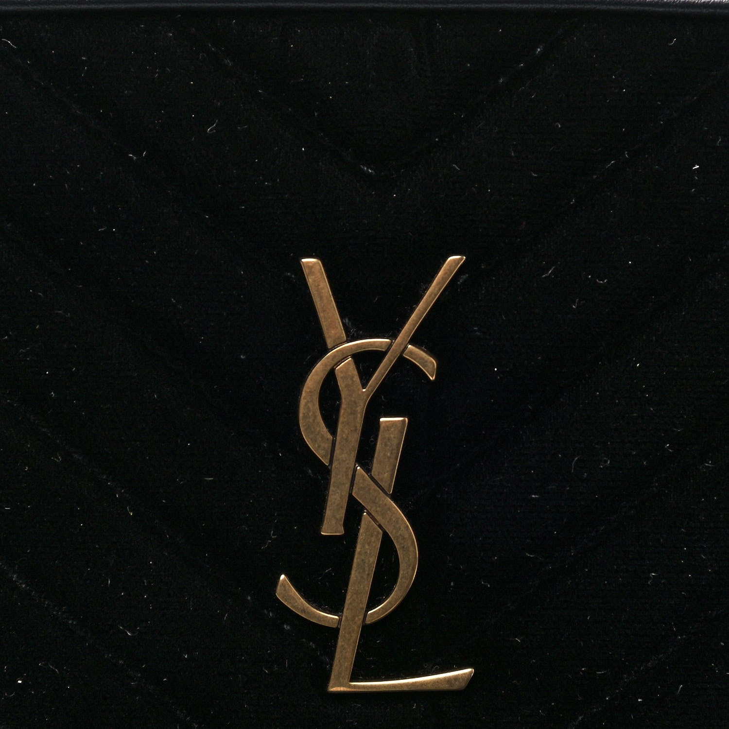 Saint Laurent Velour Matelasse Monogram Lou Belt Bag Black 6 of 11