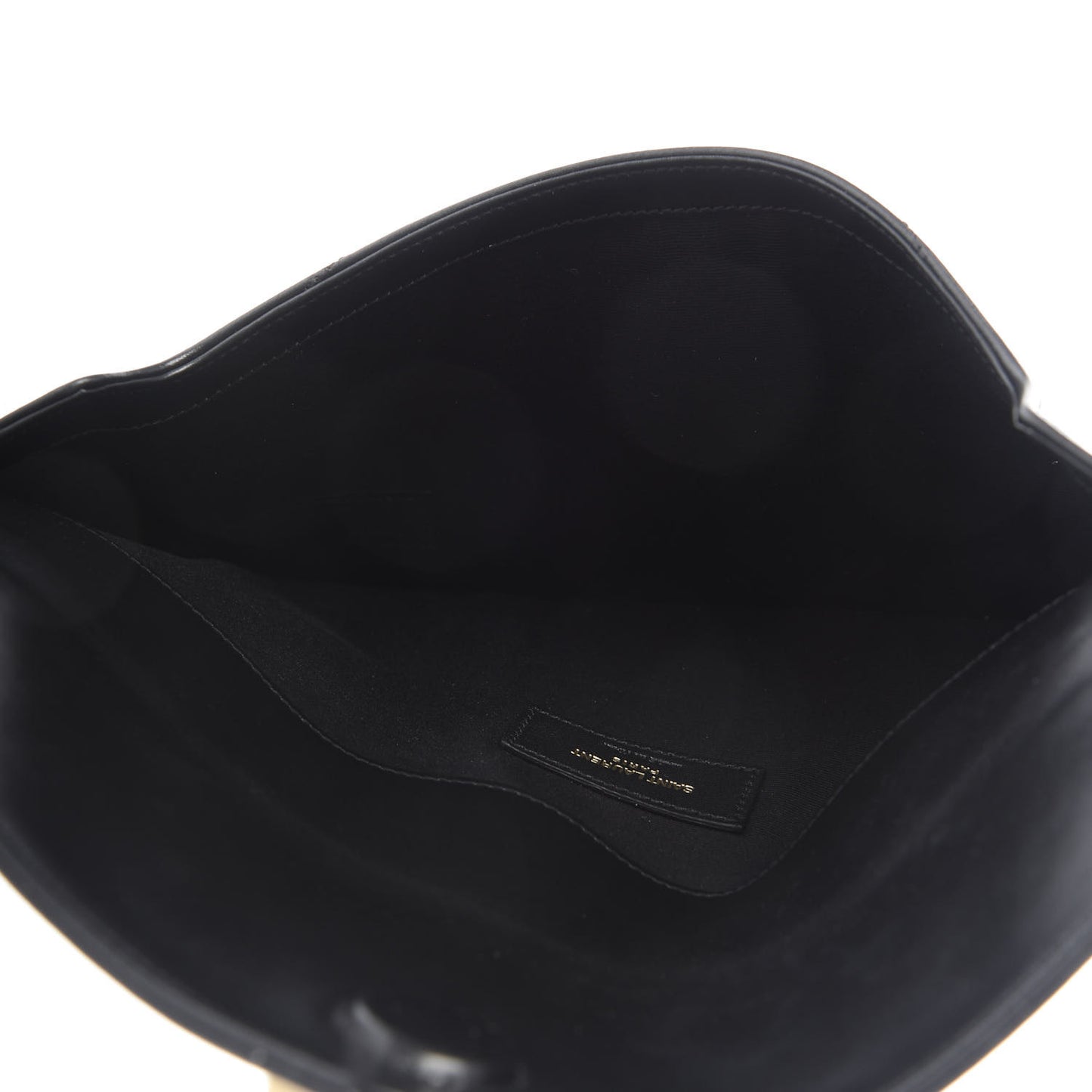 Calfskin Matelasse Chevron Monogram Uptown Clutch Black