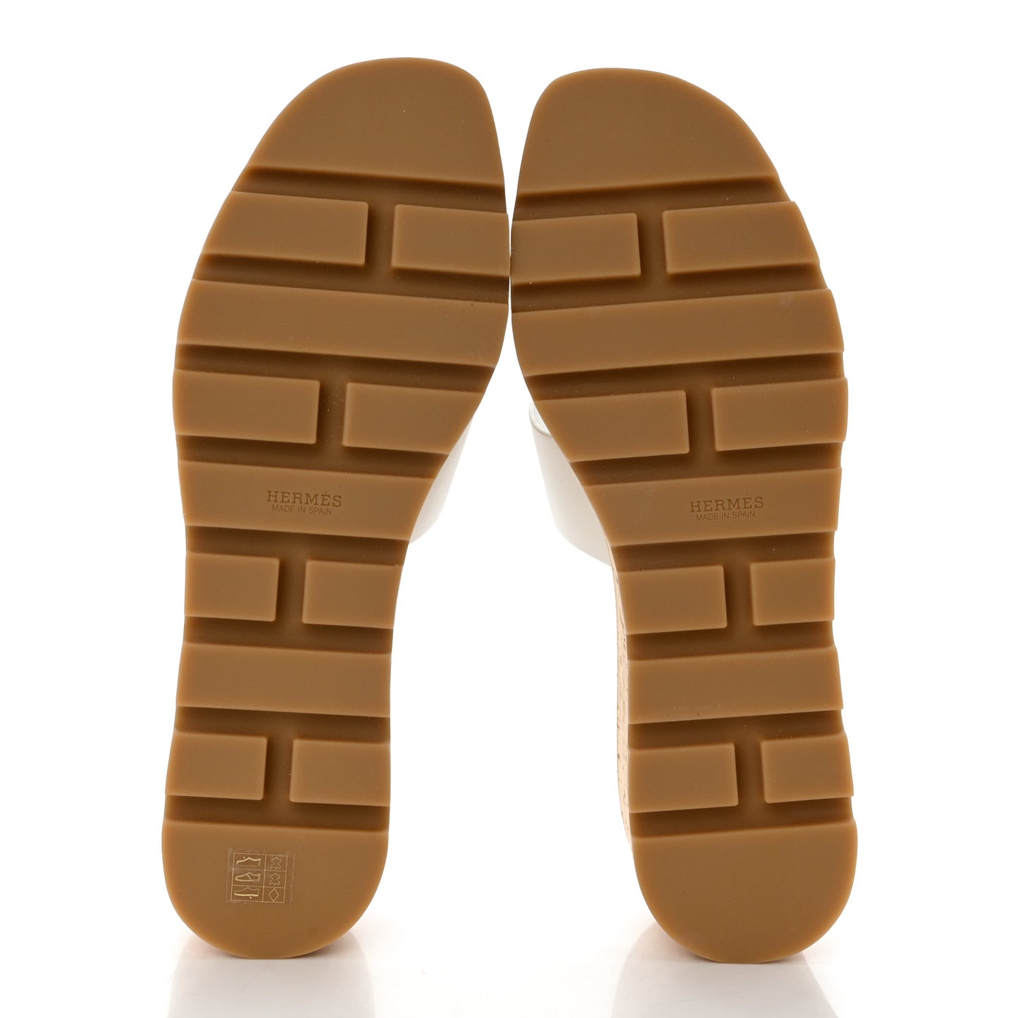Calfskin Cork Eze 30 Sandals 41 White