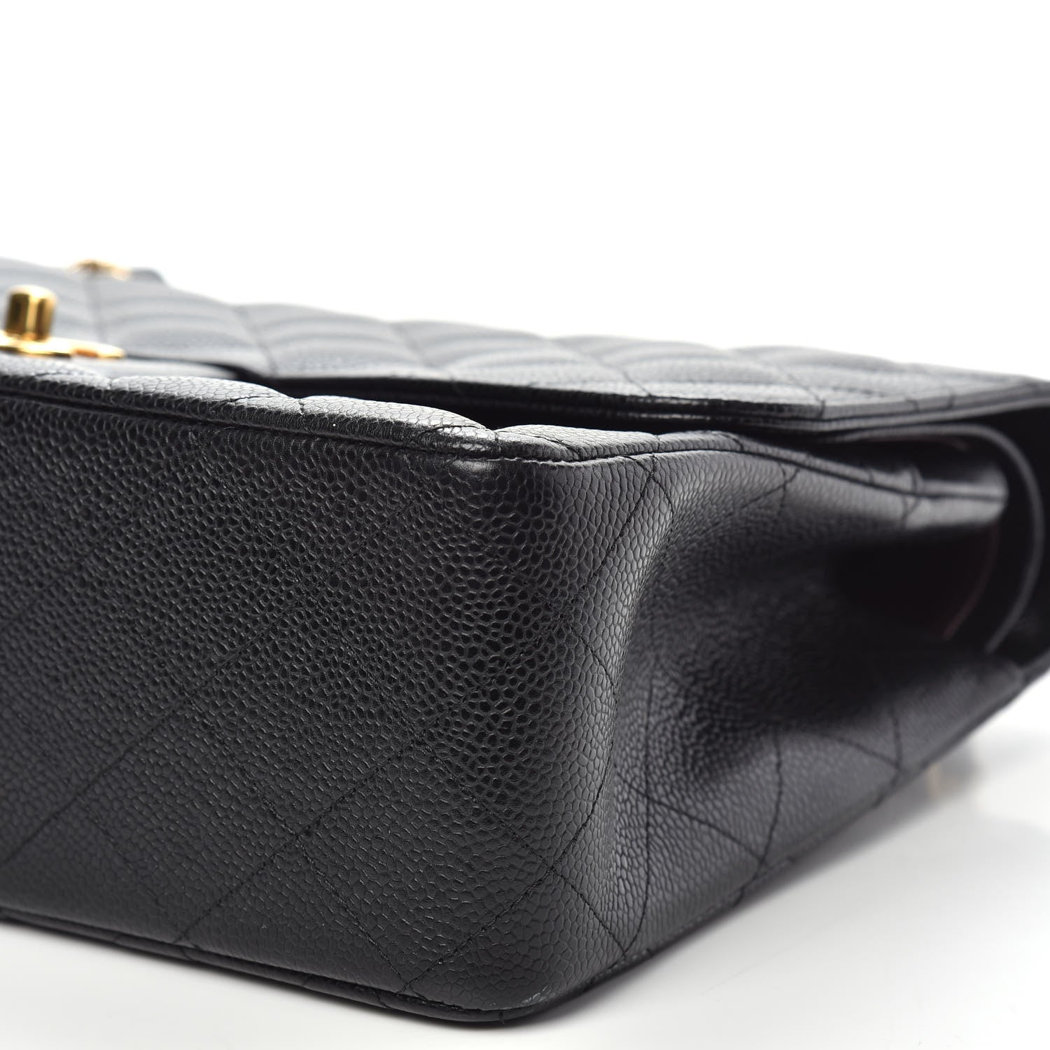 Chanel Caviar Quilted Jumbo Double Flap Black 10 of 15