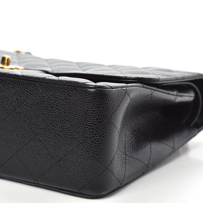 Chanel Caviar Quilted Jumbo Double Flap Black 10 of 15