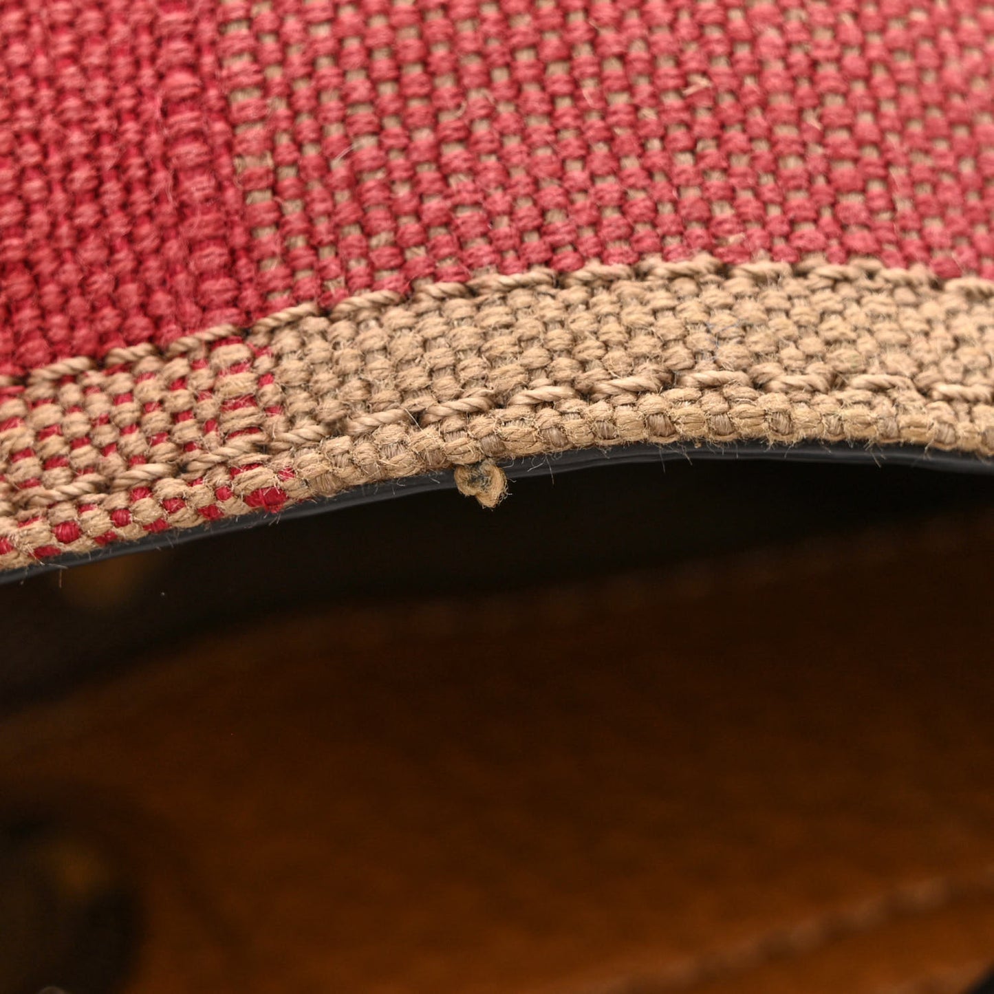 Canvas Mega Check Mini Ashby Tassel Crossbody Saddle Brown