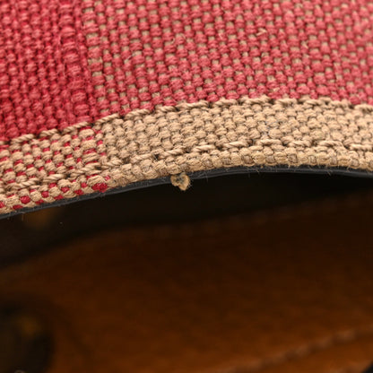 Burberry Canvas Mega Check Mini Ashby Tassel Crossbody Saddle Brown 14 of 14