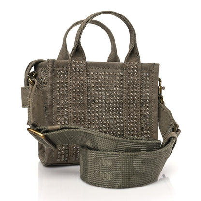 Marc Jacobs Crystal Canvas Mini The Tote Bag Slate Green 3 of 8