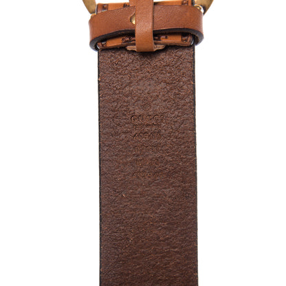 Gucci Calfskin Gucci Loved Embossed Double G 40mm Belt 80 32 Cuoio 3 of 8