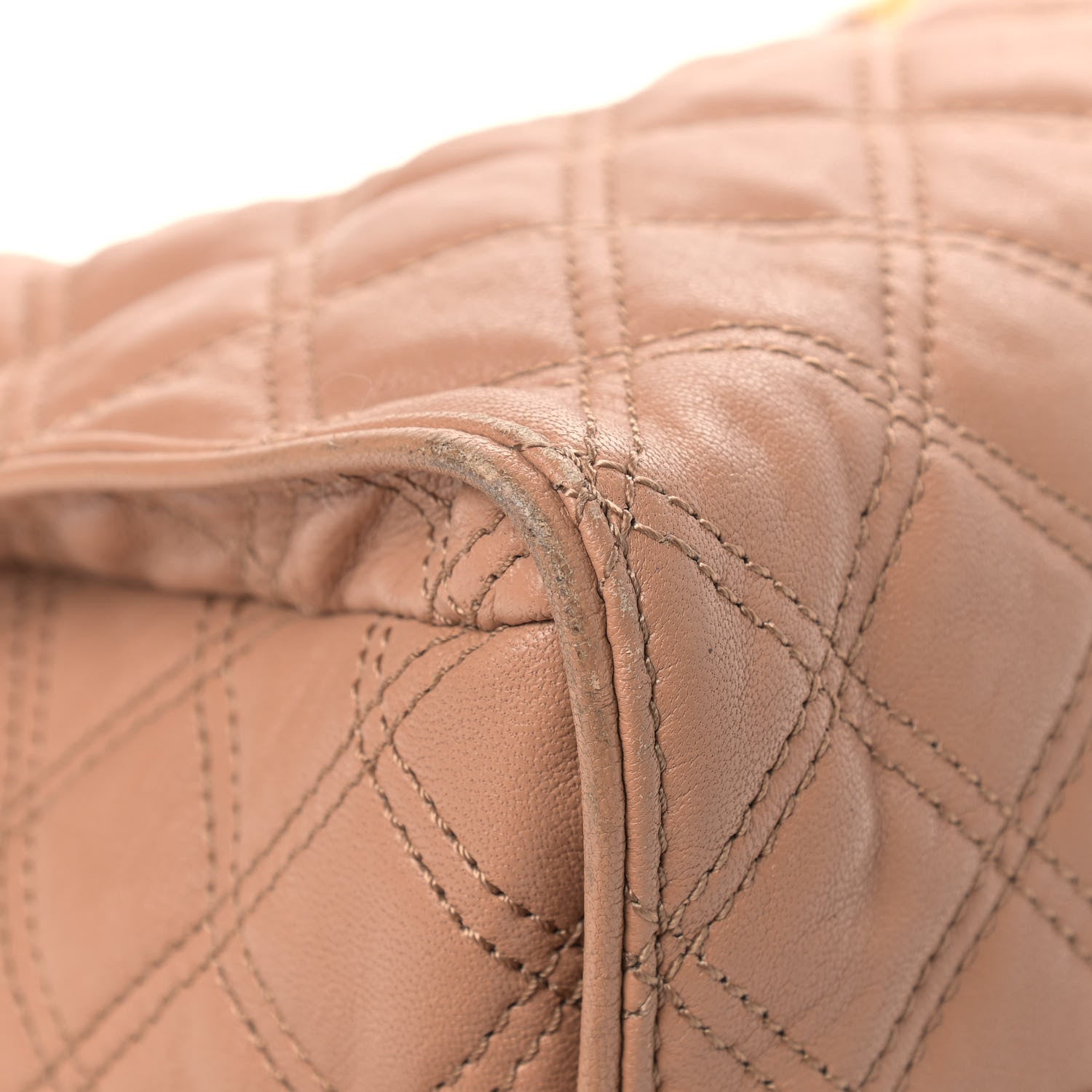 Marc Jacobs Calfskin Quilted Juliette Tote Beige 9 of 13