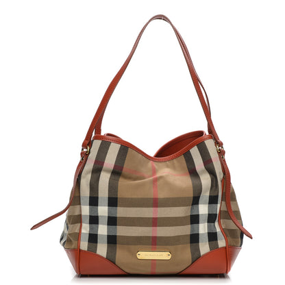 Burberry House Check Small Canterbury Tote Bright Russet 1 of 10