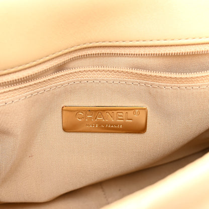 Chanel Lambskin Quilted Medium Chanel 19 Flap Yellow 6 of 11