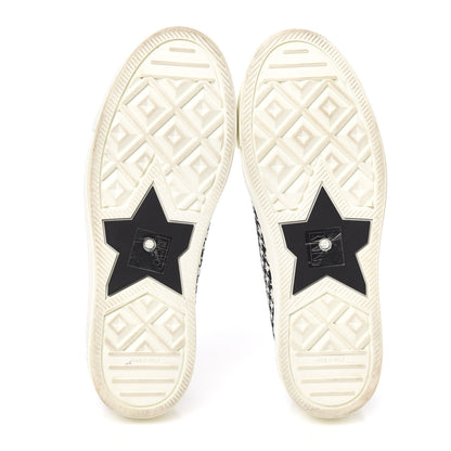 Christian Dior Canvas Houndstooth 30 Montaigne Embroidered Womens Walk'N'Dior Low Top Sneakers 39.5 Black White 5 of 10