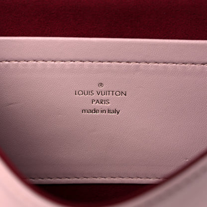 Louis Vuitton LOUIS VUITTON Lambskin Embossed Monogram Pochette Coussin Rose 6 of 9
