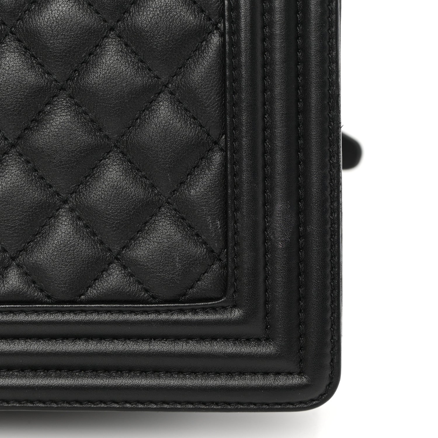 Chanel Lambskin Quilted Medium Boy Flap Black 18 of 19